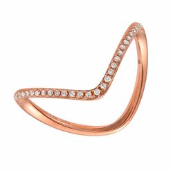 14KT Rose Gold Women's Diamond Ring -# 7867