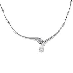 18KT White Gold Diamond Necklace -# 164