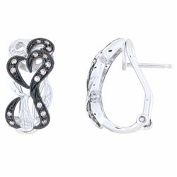 14KT White Gold Diamond Earrings -# 6133