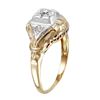 Image 2 : 14KT Two Tone Gold Diamond Ring -# 1356