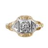 Image 3 : 14KT Two Tone Gold Diamond Ring -# 1356
