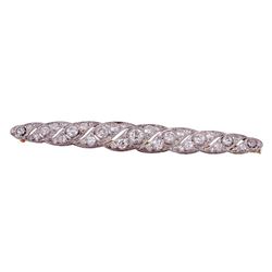 Platinum and 14KT Rose Gold  Diamond Pin -# 1623