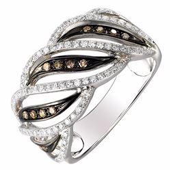 14KT White Gold Women's Diamond Ring -# 6191-1