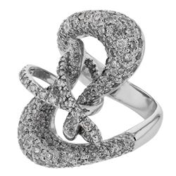 14KT White Gold Ladies Diamond Ring -# 10155