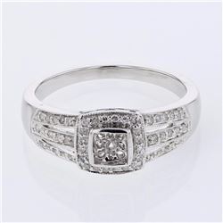 18KT White Gold Ladies Diamond Fashion Ring -# 8705