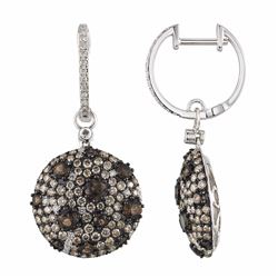 14KT White Gold Gemstone Earrings -# 6160-1