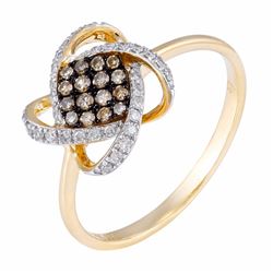 14KT Yellow Gold Women's Diamond Ring -# 6371-1