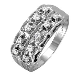 14KT White Gold Diamond Ring -# 176