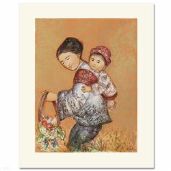 "The Fruit Seller" Limited Edition Lithograph by Edna Hibel (1917-2014), Numbered and Hand Signed wi