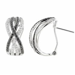 14KT White Gold Diamond Earrings -# 5955-1