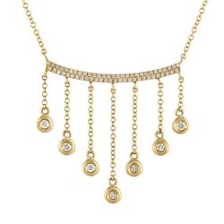14KT Yellow Gold Diamond Necklace -# 7646-1