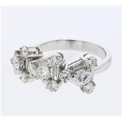 18KT White Gold Ladies Diamond Ring -# 10411