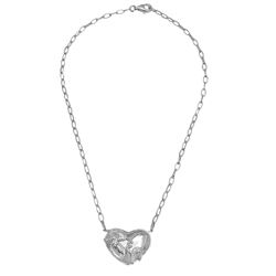 14KT White Gold Diamond Necklace -# 6423