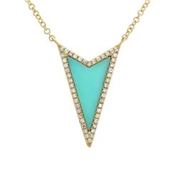 14KT Yellow Gold Gemstone Necklace -# 8036