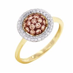 14KT Yellow Gold Women's Diamond Ring -# 6035