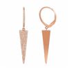 Image 1 : 14KT Rose Gold Diamond Earrings -# 7706-1