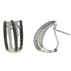 14KT White Gold Diamond Earrings -# 5928