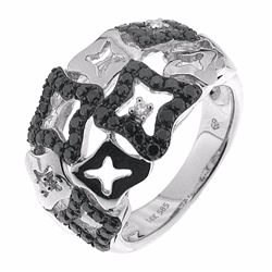 14KT White Gold Women's Diamond Ring -# 5865