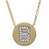 Image 1 : 14KT Yellow Gold Diamond Necklace -# 7753-1