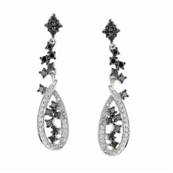 14KT White Gold Diamond Earrings -# 5918