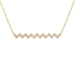 14KT Yellow Gold Diamond Necklace -# 8069-1