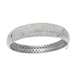 18KT White Gold Ladies Diamond Bangle -# 10589