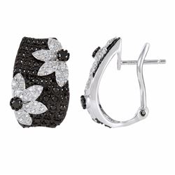 14KT White Gold Diamond Earrings -# 5903-1