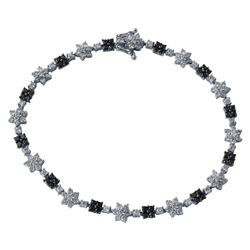 14KT White Gold Diamond Bracelet -# 6463-1