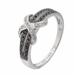 14KT White Gold Women's Diamond Ring -# 5992