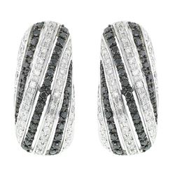 14KT White Gold Diamond Earrings -# 5850-1