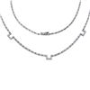 Image 2 : 18KT White Gold Diamond Necklace -# 6438-1