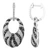 Image 1 : 14KT White Gold Diamond Earrings -# 6022