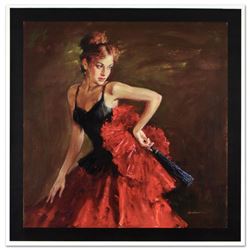 "Enchantress" Limited Edition Hand Embellished Giclee on Canvas by Andrew Atroshenko, Numbered and H