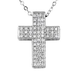 14KT White Gold Diamond Necklace  -# 2020