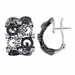 14KT White Gold Diamond Earrings -# 5846