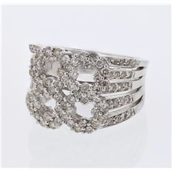 14KT White Gold Ladies Diamond Ring -# 9783
