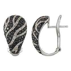 14KT White Gold Diamond Earrings -# 6155-1