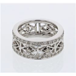 18KT White Gold Ladies Diamond Fashion Ring -# 9288