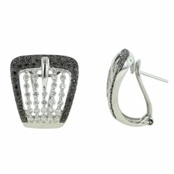 14KT White Gold Diamond Earrings -# 5883-1