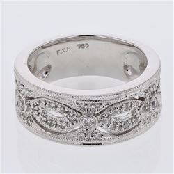 18KT White Gold Ladies Diamond Fashion Ring -# 9811