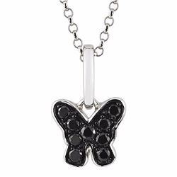 14KT White Gold Diamond Pendant With Chain -# 6172