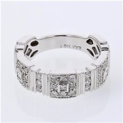 18KT White Gold Ladies Diamond Fashion Ring -# 9806