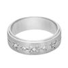 Image 1 : 14KT White Gold Mens Diamond Ring -# 9570