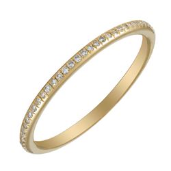 14KT Yellow Gold Women's Diamond Ring -# 7694-1
