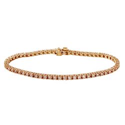 14KT Rose Gold Diamond Tennis Bracelet -# 1535
