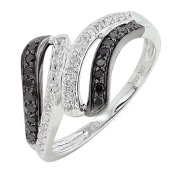 14KT White Gold Women's Diamond Ring -# 6004