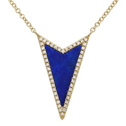 14KT Yellow Gold Gemstone Necklace -# 8077-1