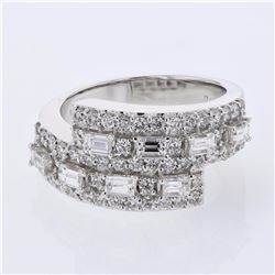 18KT White Gold Ladies Diamond Ring -# 10372