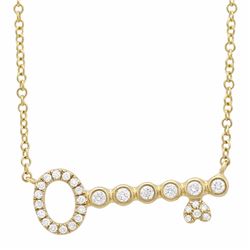 14KT Yellow Gold Diamond Necklace -# 8031-1