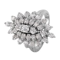 14KT White Gold Diamond Ring -# 1150